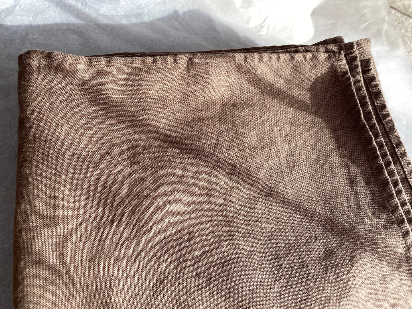 Linen Fabric CANAPO Brown