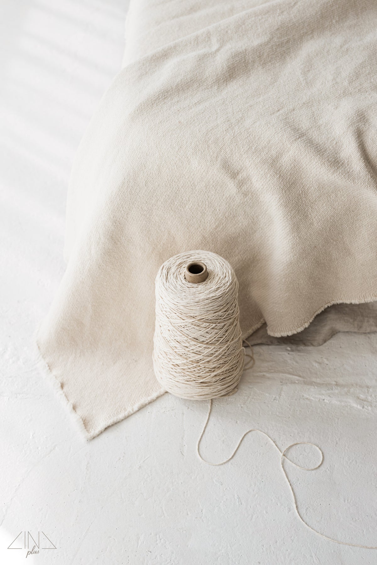 Cotton Blanket | Extra Thick Throw in Raw White
