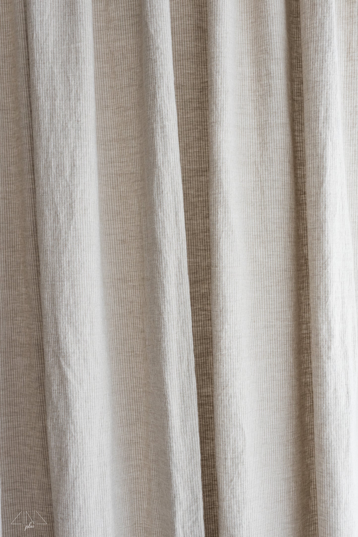 Medium Weight Linen Curtain in STRIPES