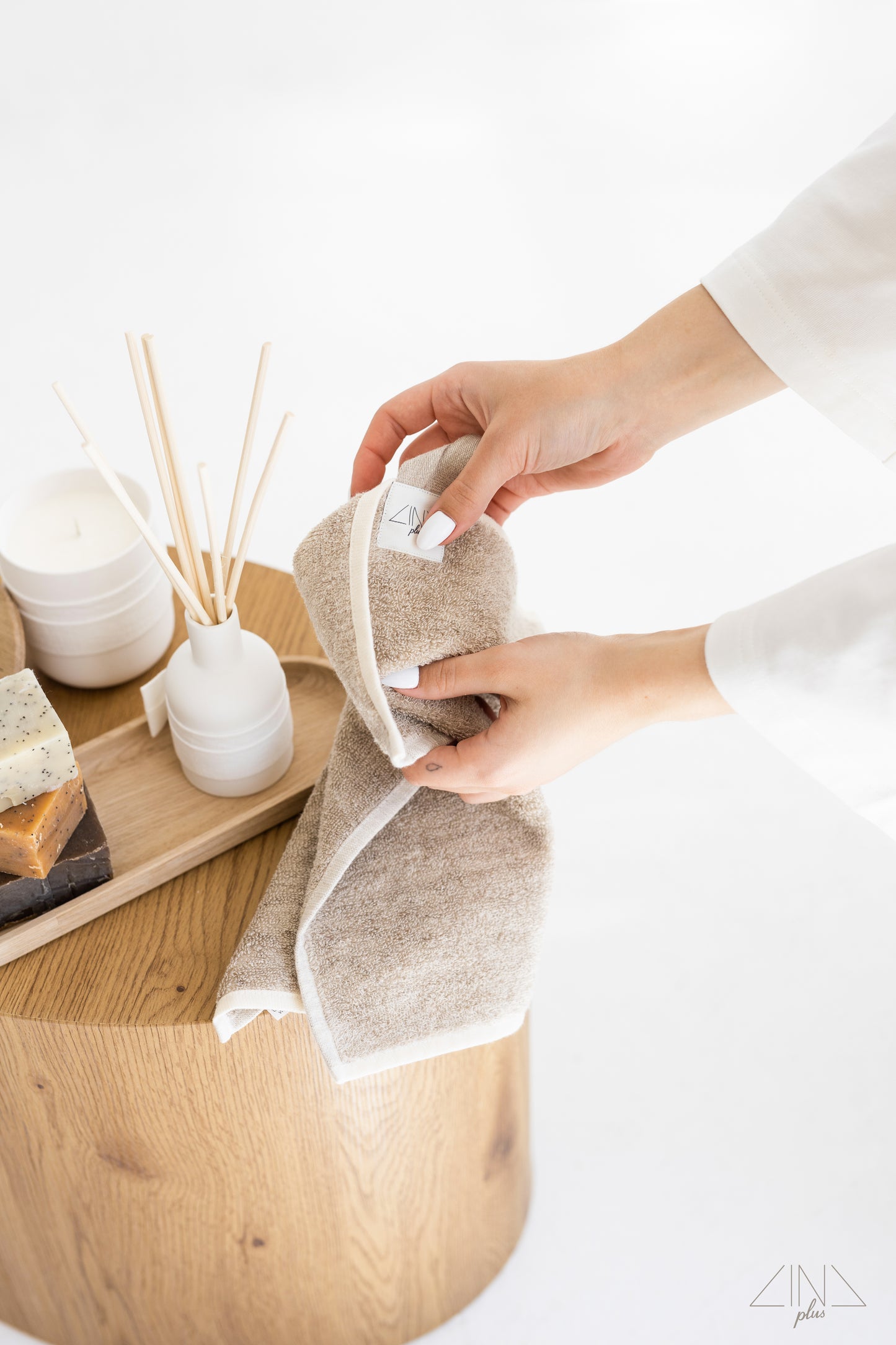 Linen Terry Towel in NEUTRAL