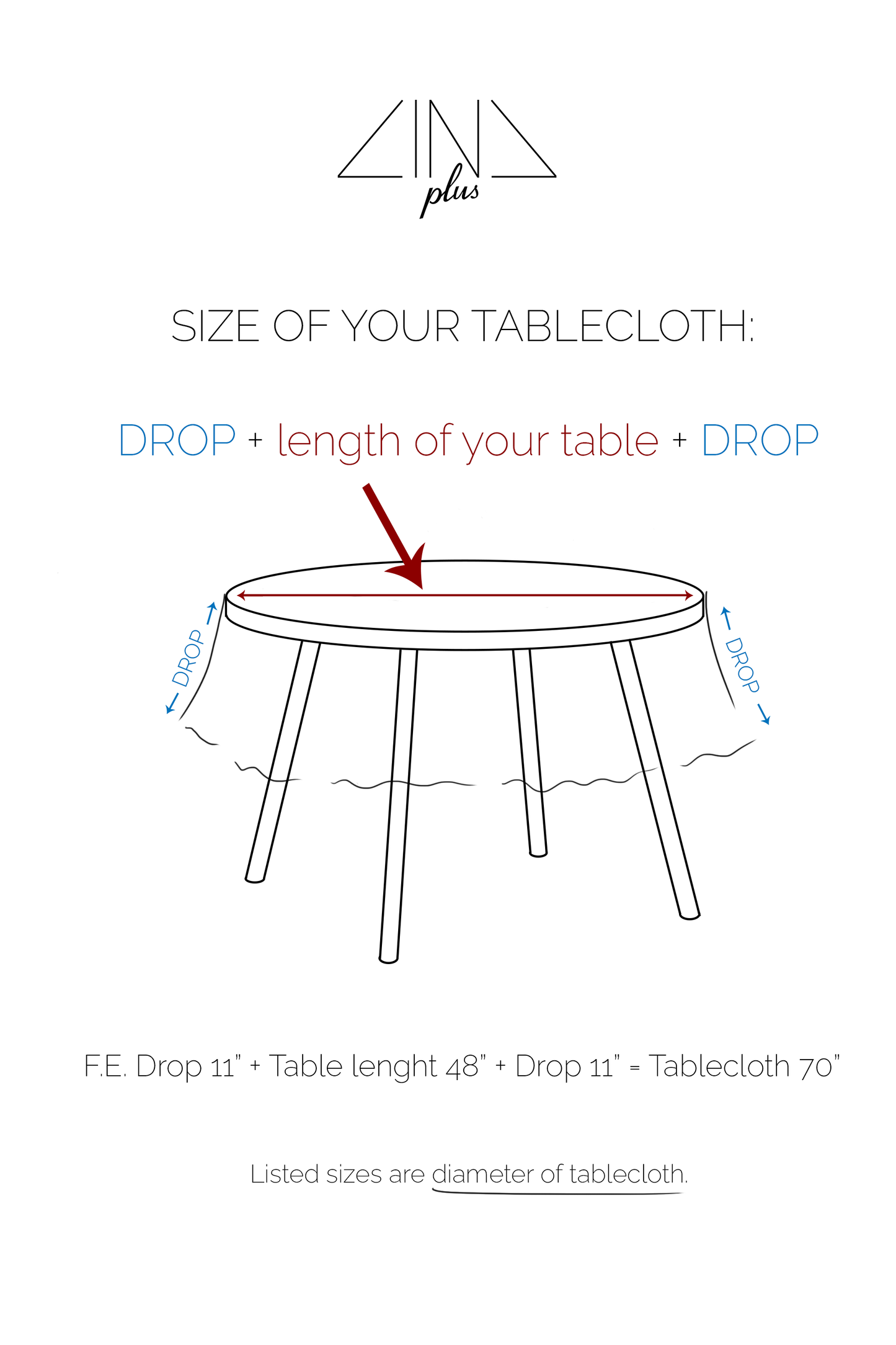 Round Heavy Linen Tablecloth LINONATA