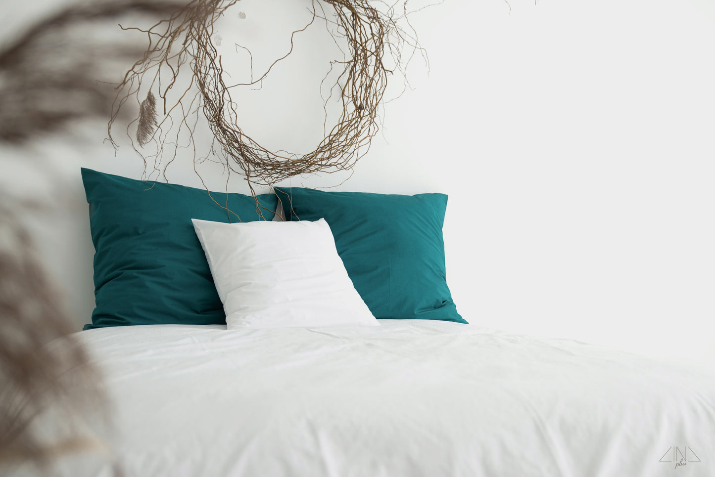 Percale Cotton TC420 Pillowcase WHITE