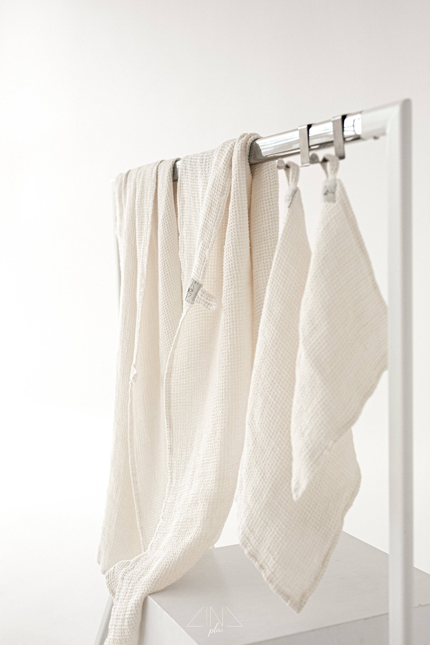 Linen Waffle Towel in NEUTRAL