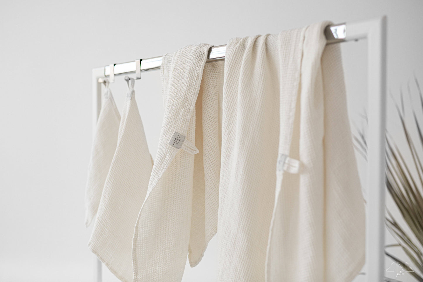 Linen Waffle Towel in NEUTRAL