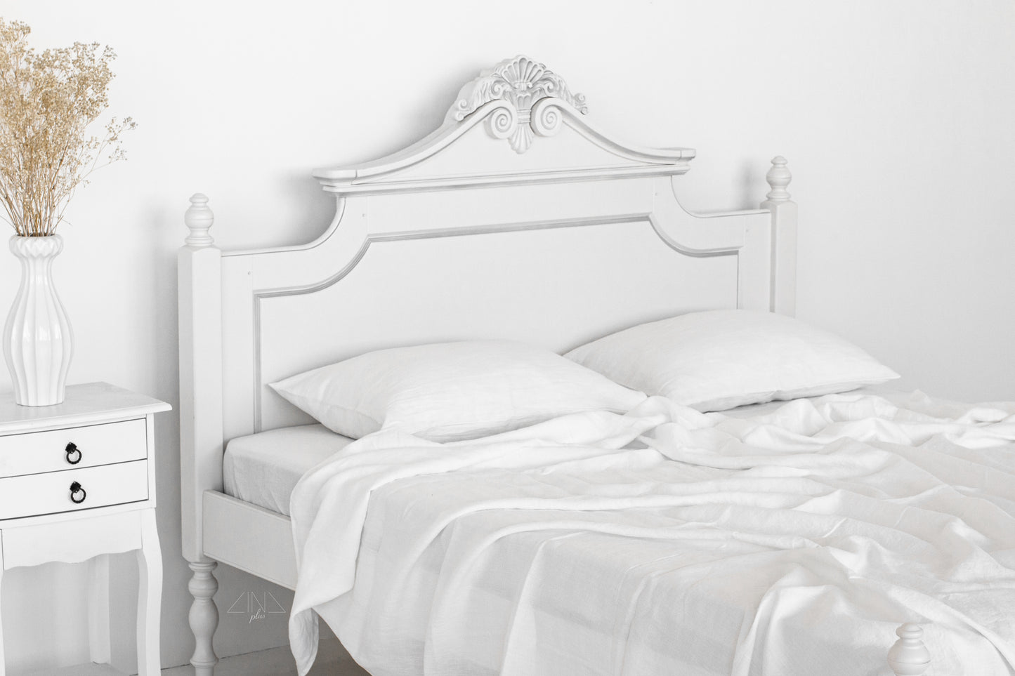 MIDILINO Linen Flat Sheet in NEUTRAL