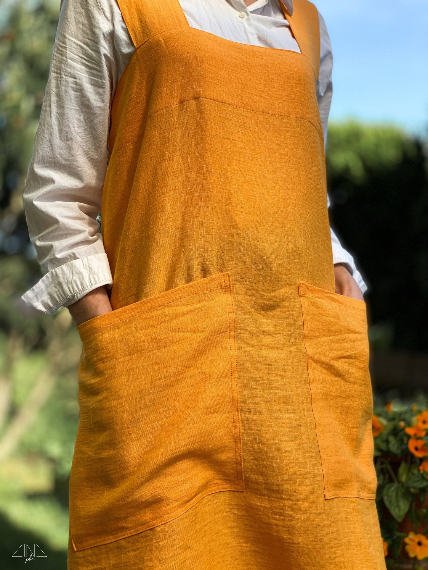 Linen Pinafore Apron