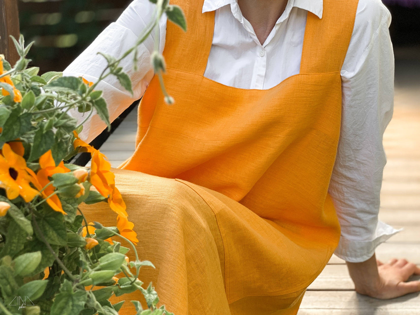 Linen Pinafore Apron