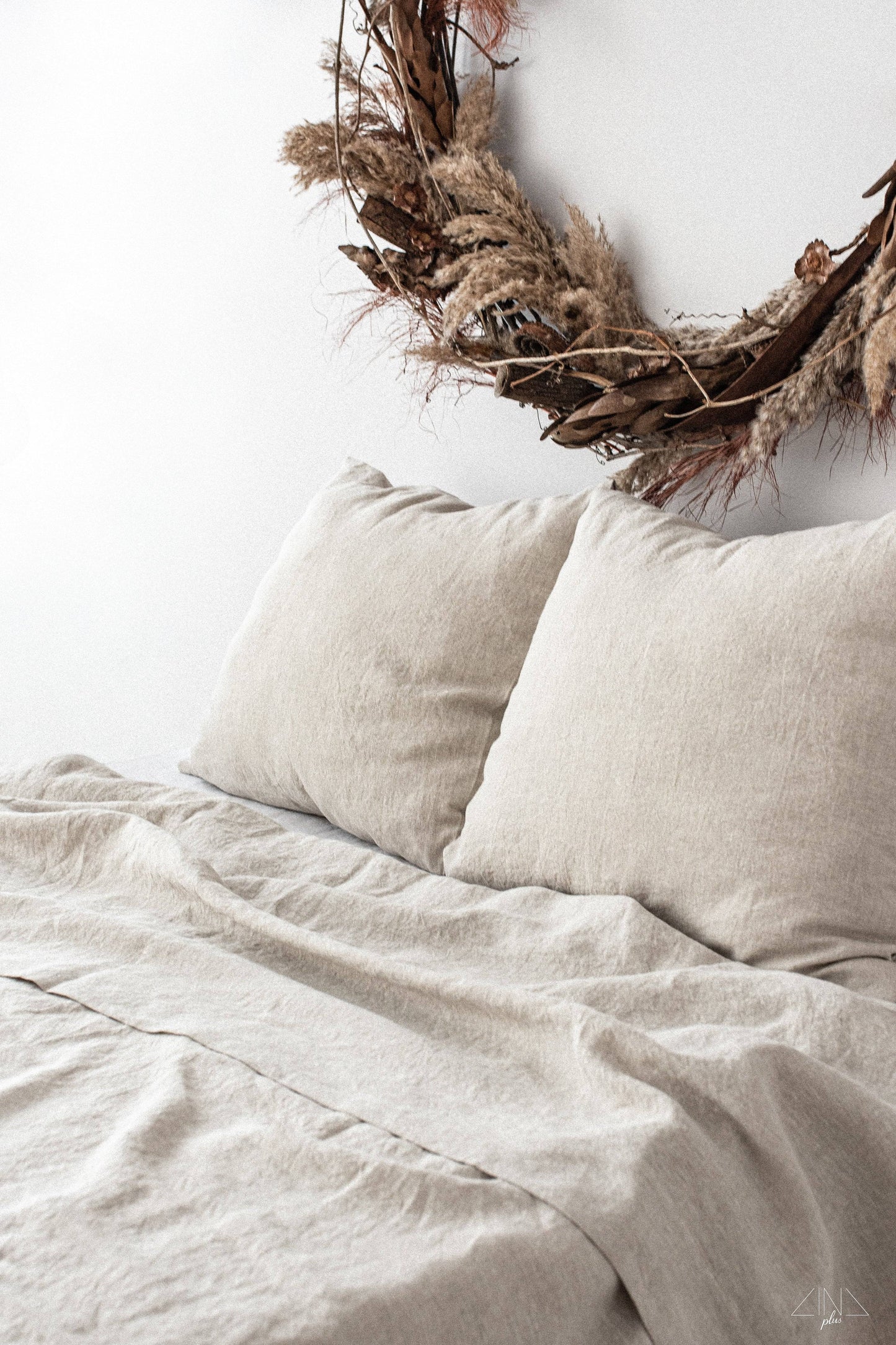 Linen Top Sheet Set, 3 pcs. in NEUTRAL
