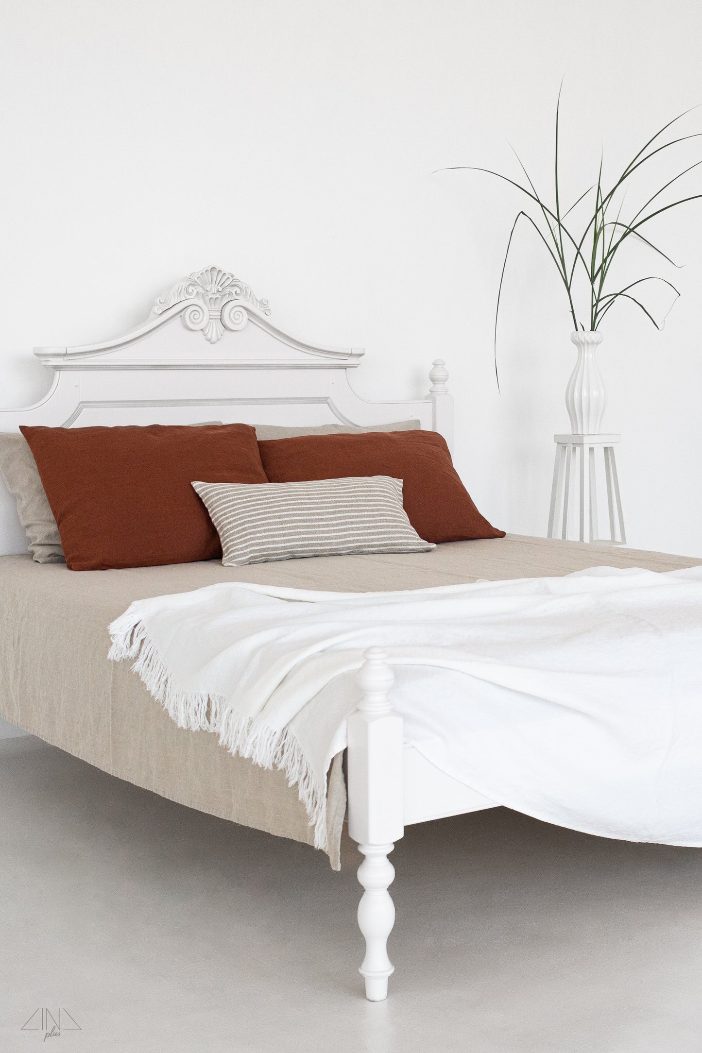 Linen Twill Striped Cushion Cover DECO