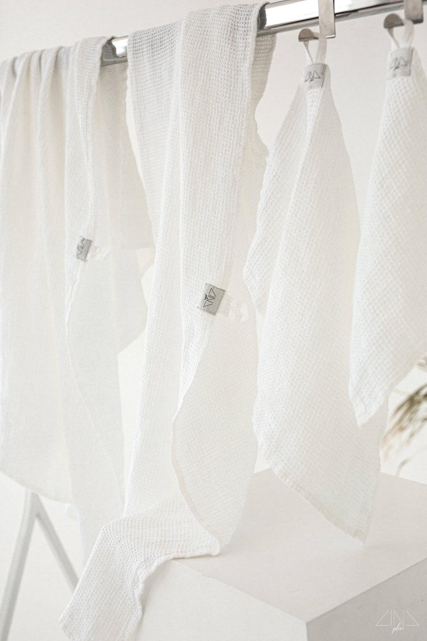 Linen Waffle Towel in NEUTRAL