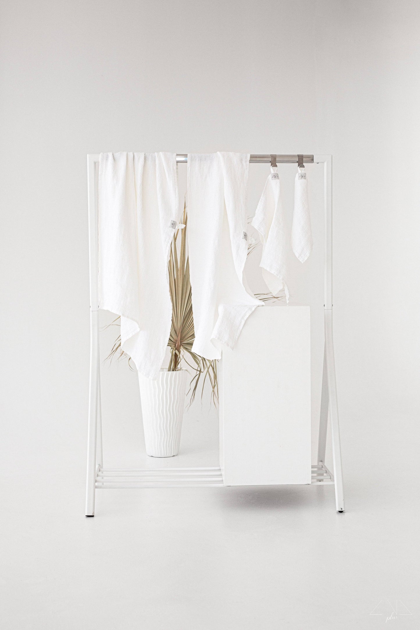Linen Waffle Towel in NEUTRAL