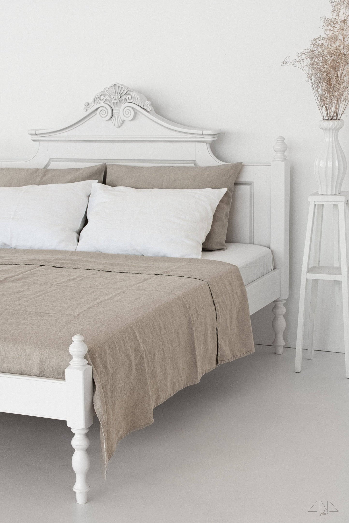 Superheavy Linen Sheet Set of 2 pcs. in NEUTRAL