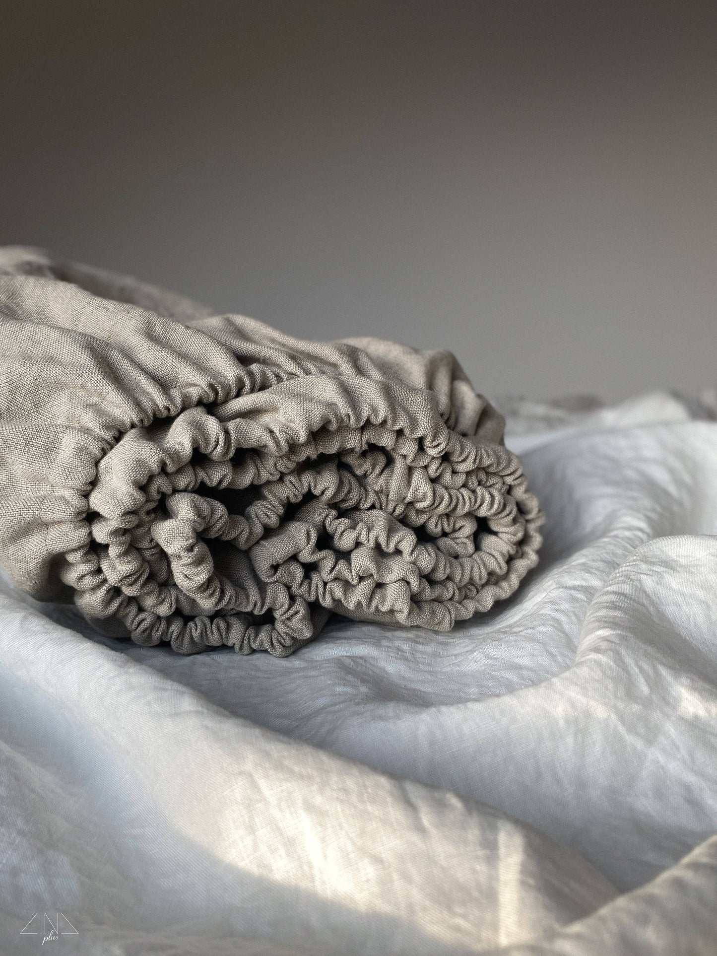 Superheavy Linen Sheet Set of 2 pcs. in NEUTRAL