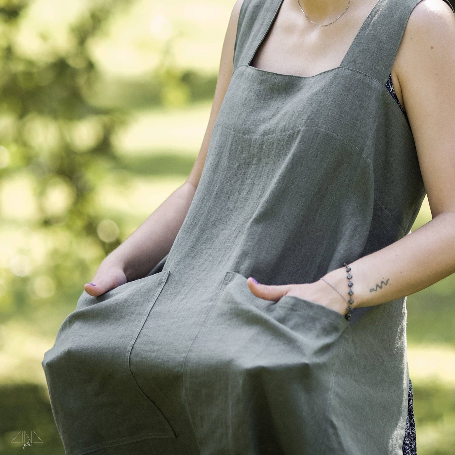 Linen Pinafore Apron