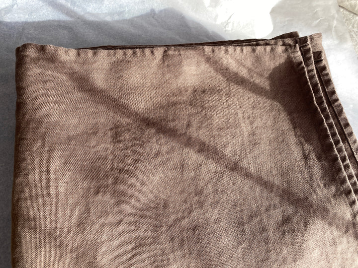 Linen Fabric CANAPO Brown