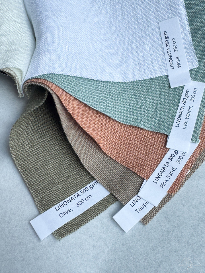 White Linen Fabric LINONATA 15 m
