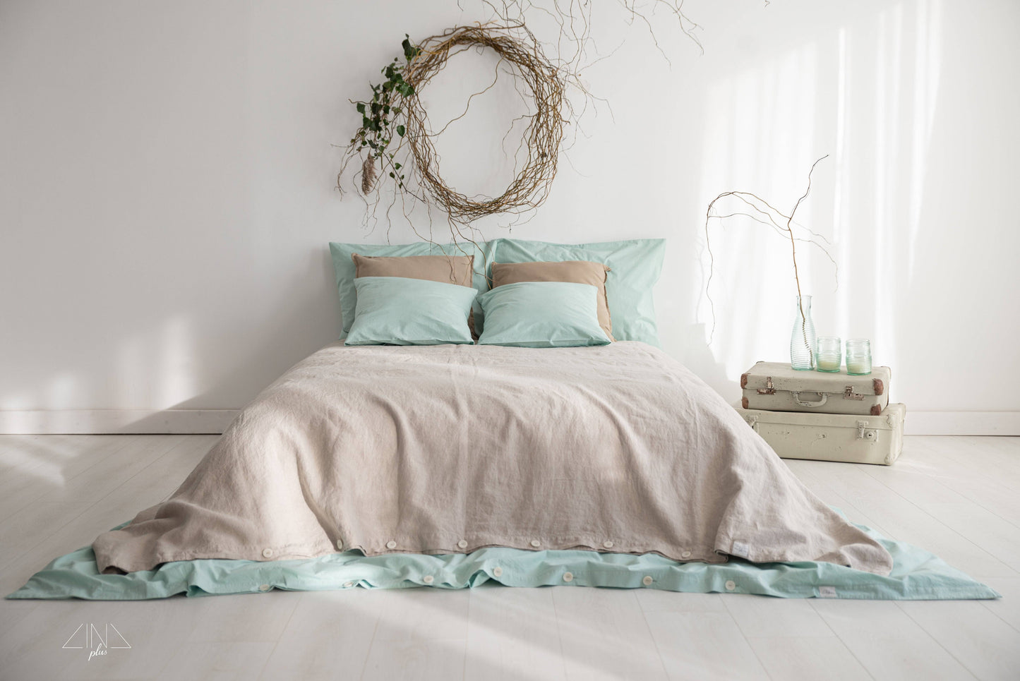 Linen Duvet Cover in NEUTRAL