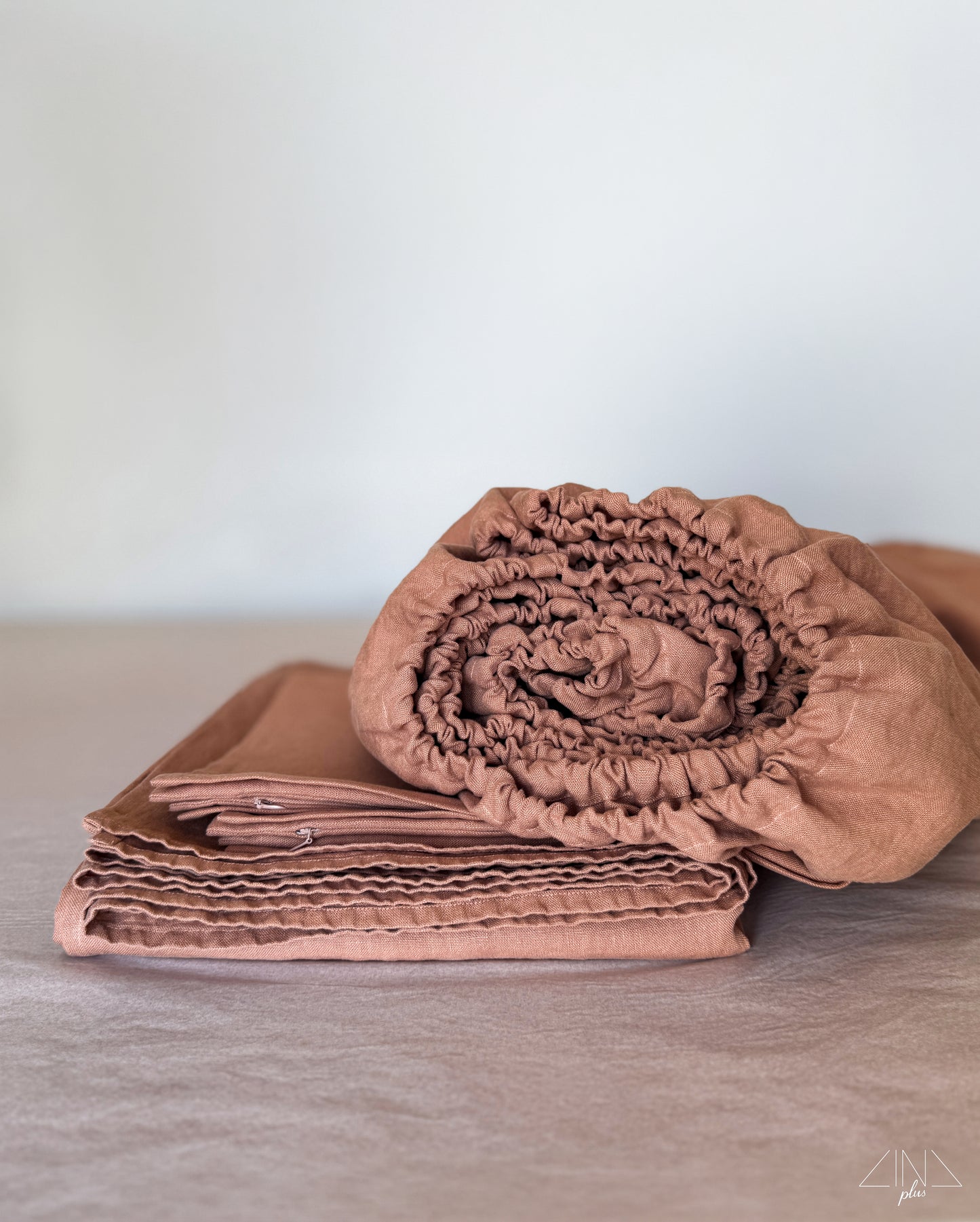 Heavy Linen Sheet Set of 4 pcs. in COLOR