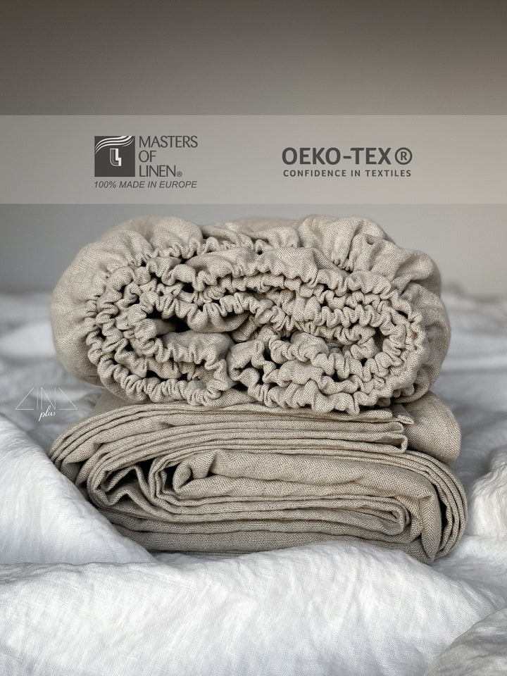 Custom Linen Bedding CANAPO BLACK