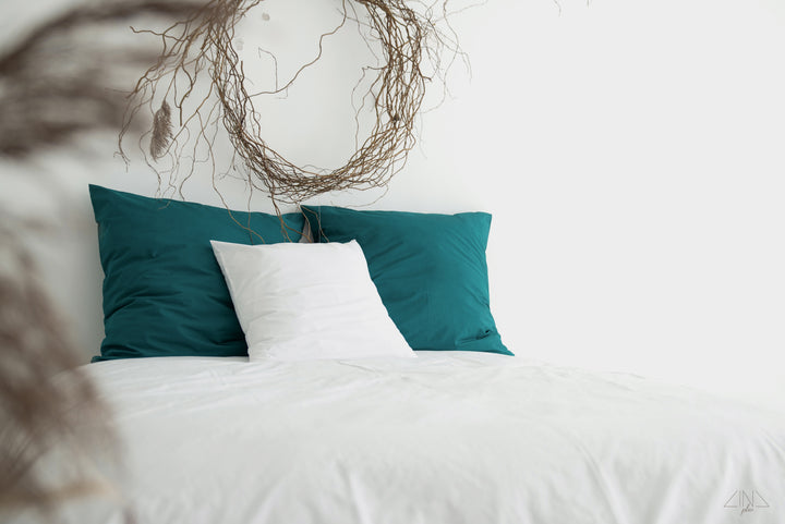 Percale Cotton TC420 Pillowcase WHITE