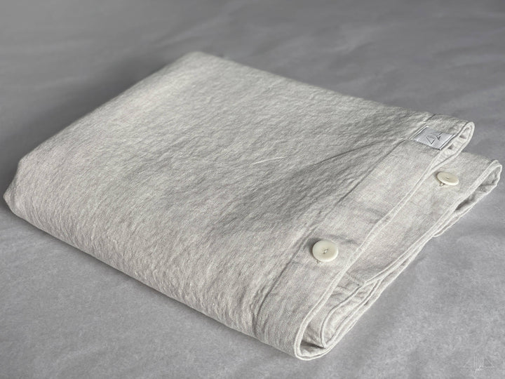 Custom Linen Bedding Oatmeal