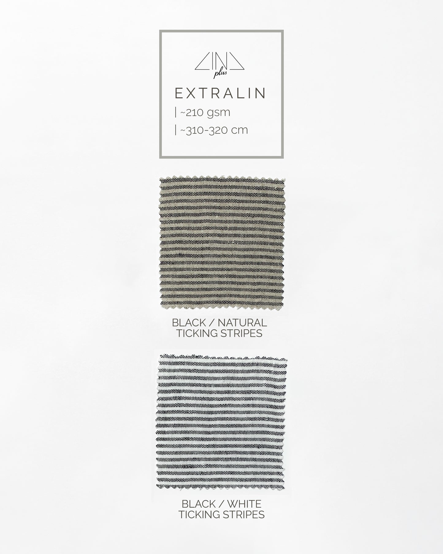 Linen Tea Towel in Ticking Stripes
