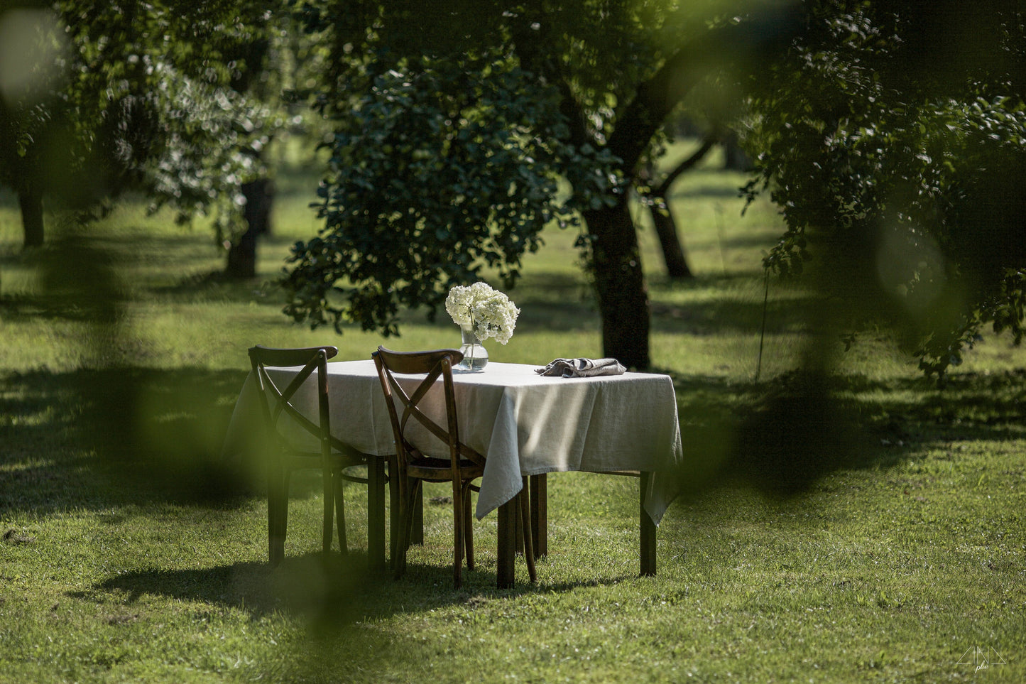 Heavy Linen Tablecloth in NEUTRAL