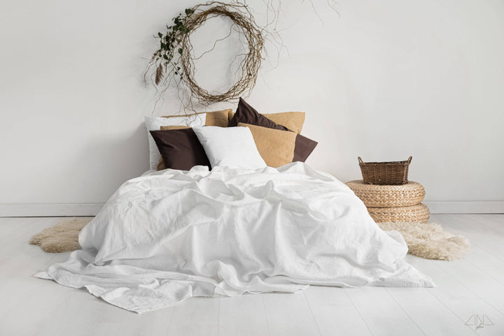 Heavy Linen Sheet in NEUTRAL