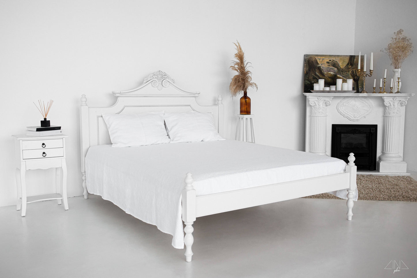 SIMPLIN Super Heavy Linen Bedspread in NEUTRAL