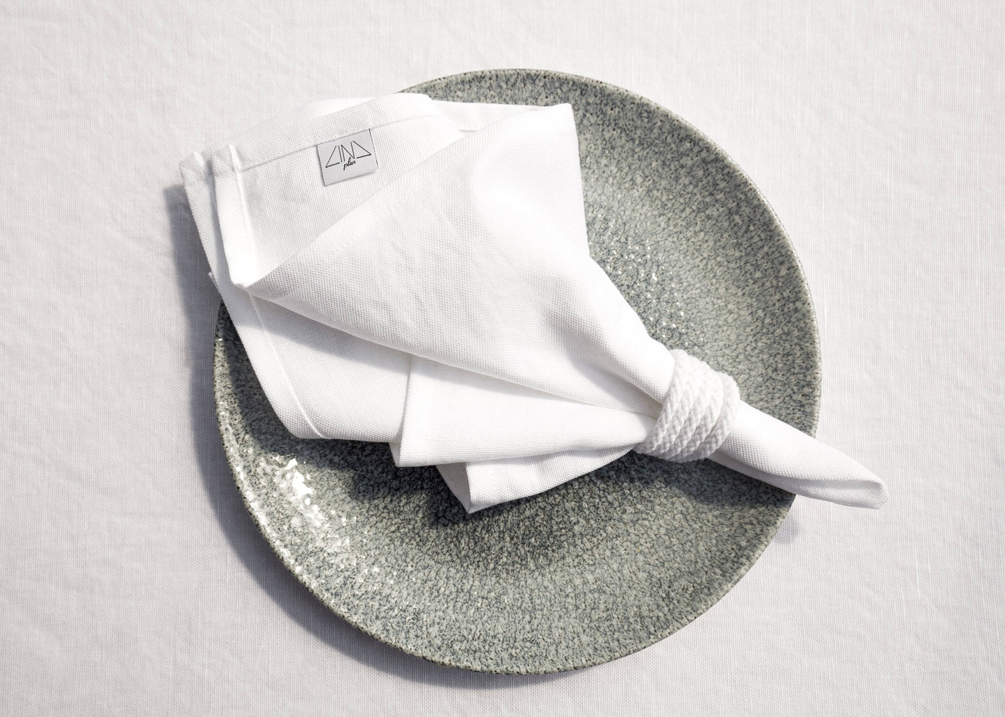 Linen-Cotton Napkin in WHITE